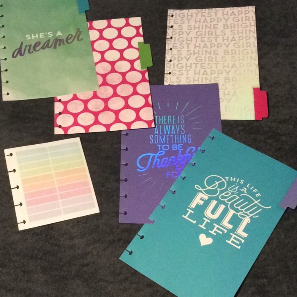 Classic happy planner sticker book dividers